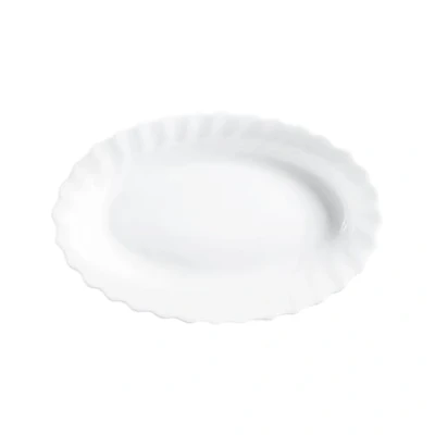 Afbeelding van Dajar 00088 Ovale serveerschaal Trianon Luminarc, glas, wit, 22 x 13, 6 2, 7 cm