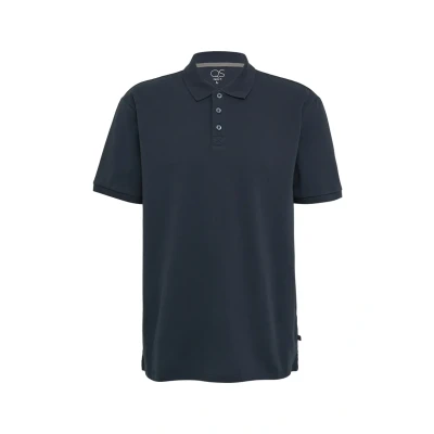 Afbeelding van QS Poloshirt, Heren, Maat: Medium, Tiefblau