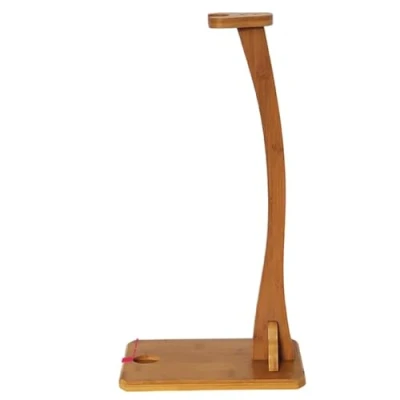 Afbeelding van Serenitison Zwaard Stand Verticaal, Rechtop Katana Display, Samurai Tanto Houder Nanzhu Wapen Rack, Fluit Instrument Display (lichtbruin)