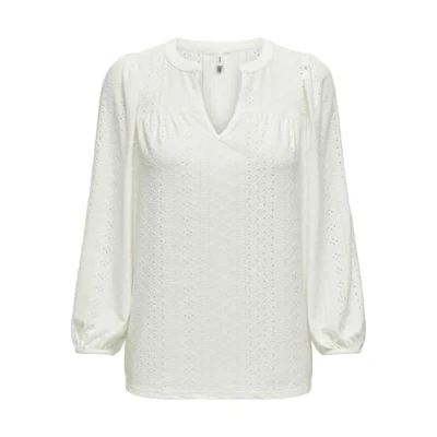 Afbeelding van Onlsandra L/S Split Top JRS, zwart, M