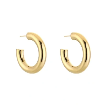 Afbeelding van Bijoutheek Oorknoppen Open Hoop Bold Goud