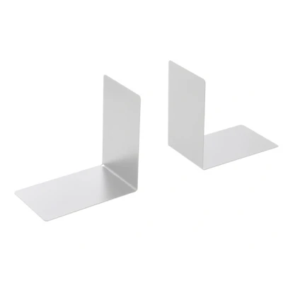 Afbeelding van Westcott boekensteun metaal 90 x 140 mm grijs 2 stuks AC E10245