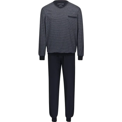 Afbeelding van Ammann SET Pyjama, Heren, Maat: 48, Anthrazit