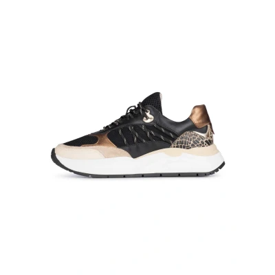 Afbeelding van PS Poelman Charu chunky leren sneakers zwart