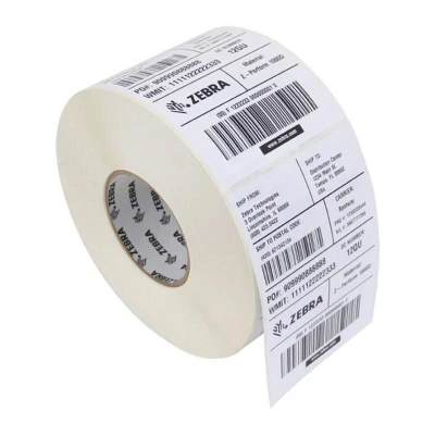 Afbeelding van Zebra 800273 205 Etiket Zwart op wit (76 mm x 51 mm) 12 rollen