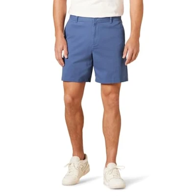 Afbeelding van Amazon Essentials Heren Classic Fit 7&quot; Comfort Stretch Chino Short, Donkerblauw, 31
