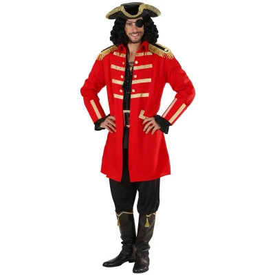 Afbeelding van Widmann Piraat &amp; Viking Kostuum Rode / Kapitein Kielhaal Man Rood XXL Carnavalskleding Verkleedkleding