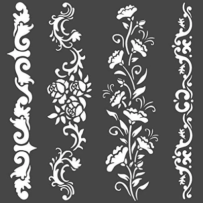 Afbeelding van STAMPERIA Stencil Borders Princess sjabloon, 18 x cm, meerkleurig, eenheidsmaat