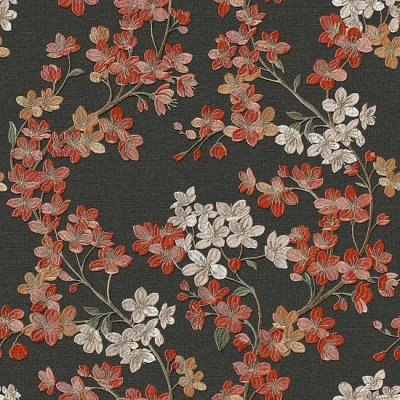 Afbeelding van Dutch Wallcoverings Grace GR322207 Zwart/rood