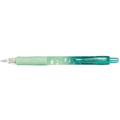 Afbeelding van 12x Gelschrijver PILOT G 2 Bubble groen medium blauwschrijvend