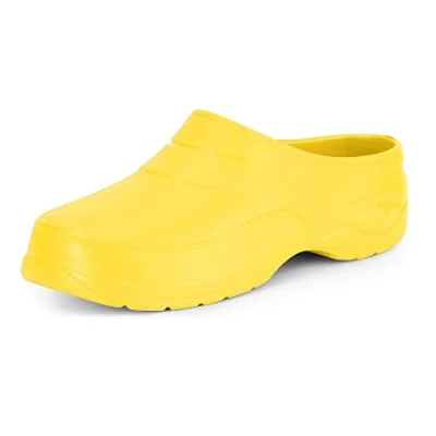 Afbeelding van Ladeheid Unisex Clogs Tuinklompen Tuinschoenen Lichte Dames Heren Geel1 40 LA KL 037