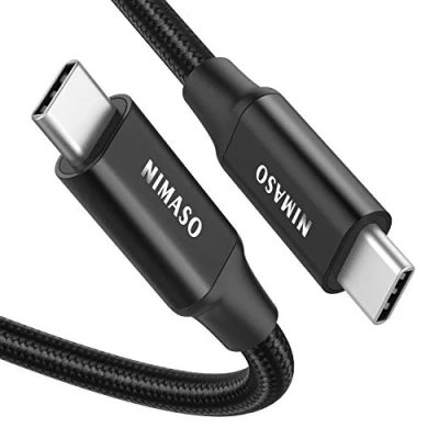 Afbeelding van NIMASO USB C to 3.1 Gen2 Cable, PD 100W Type Fast Charging Cable 4K Video Output for Samsung GalaxyS20 Ultra/Note 10 Macbook Pro, iPad Pro 2020/2018, HUAWEI MateBook