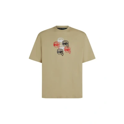 Afbeelding van KARL Lagerfeld IKON Relaxed Tshirt print, Heren, Maat: Large, Twill