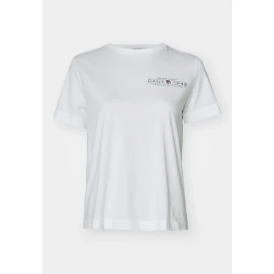 Afbeelding van GANT Shield Tshirt print, Dames, Maat: Large, White