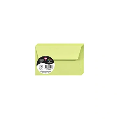 Afbeelding van Clairefontaine 55471C enveloppen, zelfklevend, 9 x 14 cm, 120 g, knopengroen
