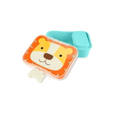 Afbeelding van Skip Hop Zoo Lunchset leeuw met lunchbox en afsluitbare snackhouder