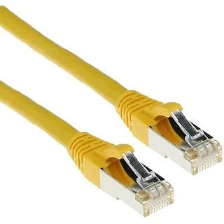 Afbeelding van ACT FB7810 LSZH SFTP CAT6A Patchkabel Snagless Geel 10 meter