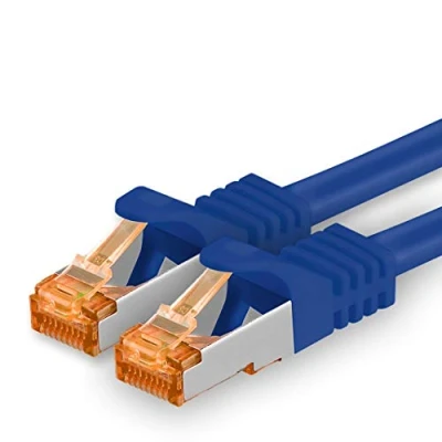 Afbeelding van 1aTTack Cat 7 Ethernet Cable Kabel Netwerkkabel RJ45 10Gbps 600MHz 1 stuk blauw 30m