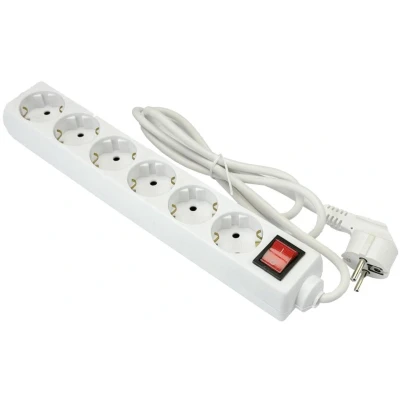Afbeelding van Stroomlijn TCD RA 6 voudig 5 meter snoer wit 6672013