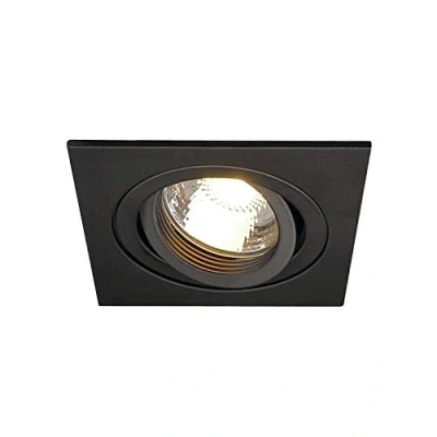 Afbeelding van SLV plafondinbouwarmatuur NEW TRIA 1 / spot, schijnwerper, plafondspot, plafondarmatuur, inbouwarmatuur led, binnenverlichting GU10 50 W zwart