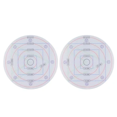 Afbeelding van 2 Stuks Spell AOE Schade Sjabloon, Marker DND Gebied Effect Tafelblad RPG Gaming Accessoires, 20ft 15ft 10ft 5ft Radius Acryl Board voor Game