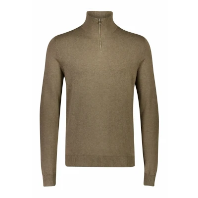 Afbeelding van Lindbergh HALF Melange Trui, Heren, Maat: 3XL, Dk sand mel