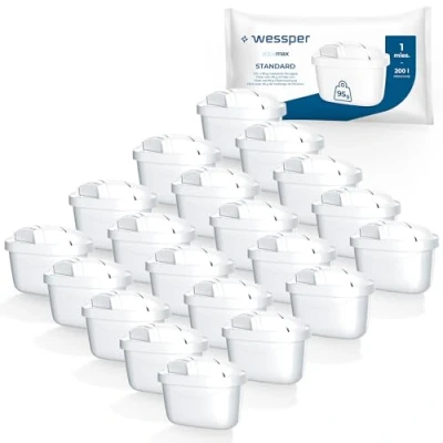 Afbeelding van Wessper Waterfilterpatronen compatibel met BRITA waterfilter Maxtra, Amazon Basics