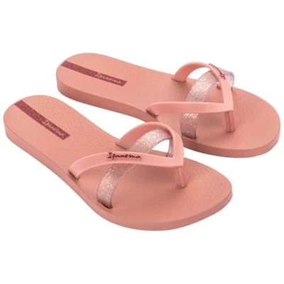 Afbeelding van Ipanema Kirei Chic Fem Teenslippers, voor dames, roze/glitter/rood, 40 EU, Roze Glitter Rood, EU