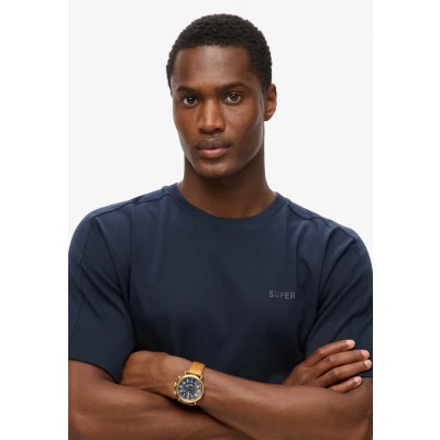 Afbeelding van Superdry TECH Tshirt basic, Heren, Maat: Medium, Deep navy