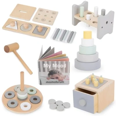 Afbeelding van Montessori Educatief Speelgoeddoos, 6 Stuks