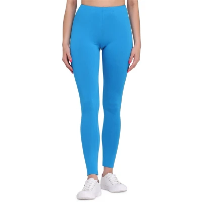 Afbeelding van Bellivalini BLV BLV50 147 LE Dames Leggings Sport Vrijetijdsbroek Lang Viscose Sporbroek Yogabroek Blauw M