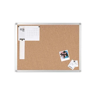 Afbeelding van BoardsPlus BPM02054040 Kurkbord, Zelfhelend Kurk, Geanodiseerd Aluminium Omlijsting, 60 x 45 cm