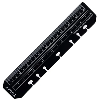Afbeelding van A5 Liniaal BE TOOL Zwart Plastic Notebook Binder voor navulbare 6 Ring Journal Organizer