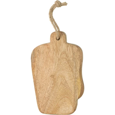 Afbeelding van J Line Organic Rechthoek snijplank hout naturel small woonaccessoires