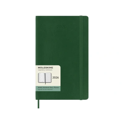 Afbeelding van Moleskine 12 Maanden Agenda 2026 Wekelijks Large Zachte Kaft Mirthe Groen