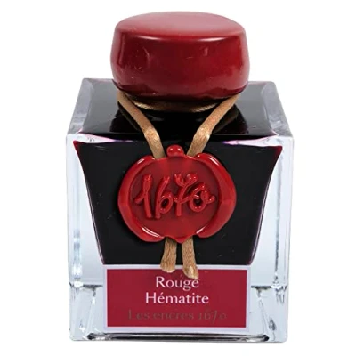 Afbeelding van J.Herbin 15026JT Jubileum Inktflacon 1670 (50 ml, voor veerhouders, kleurintensief) rood