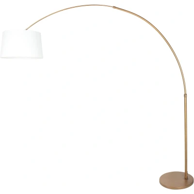 Afbeelding van Steinhauer Booglamp Sparkled Light brons met witte kap Ø 42cm 4299BR