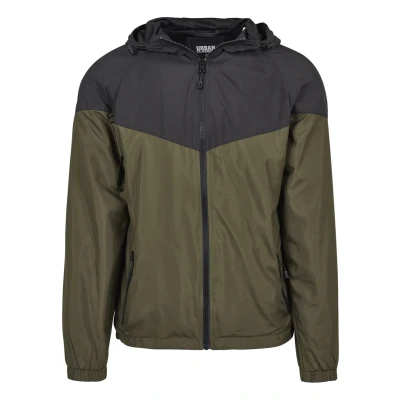 Afbeelding van Urban Classics Windrunner Softshelljas voor kinderen, Maat: 110/116, Black/darkolive