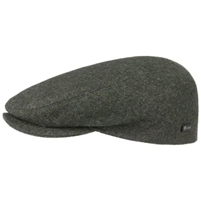 Afbeelding van Lipodo sport flatcap dames en heren Platte pet met klep sportieve seizoensovergang winter 57 cm olijfgroen