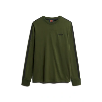 Afbeelding van Superdry Essential LOGO Retro Longsleeve, Heren, Maat: Large, Duffel bag green