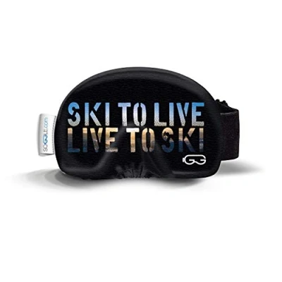 Afbeelding van SOGGLE Beschermhoes voor skibrillen, microvezel, eenheidsmaat, kleur: tekst: live to ski