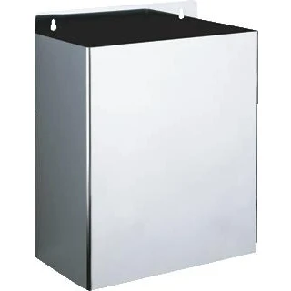 Afbeelding van Delabie afvalemmer 13l wand rvs 460
