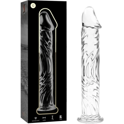 Afbeelding van NEBULA SERIES BY IBIZA MODEL 12 DILDO BOROSILICATE GLASS 17 X 3.5 CM CLEAR BEST SEX TOYS GLAZEN