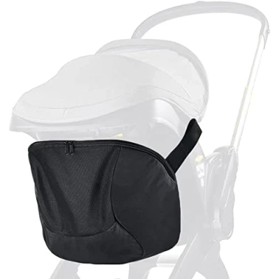 Afbeelding van Cysocool Exclusieve clip on autostoel kinderwagen opbergtas compatibel met Doona wandelwagen en autostoeltje, antislip rits klik op wandelwagen, baby essentials organizer