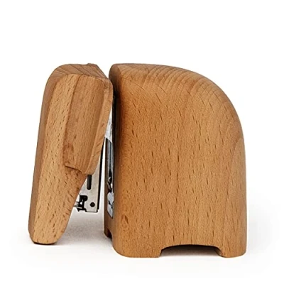 Afbeelding van Suck Uk Nietmachine Olifant Kalf 8,7 X 7 Cm Hout Naturel