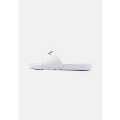 Afbeelding van Nike Sportswear Victori ONE Slide Muiltjes, Heren, Maat: 50.5, White/black Hoogwaardig imitatieleer