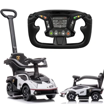 Afbeelding van Loopauto vanaf 1 jaar met duwstang, kinderauto Essenza SCV12, Aauto kinderen (Wit)