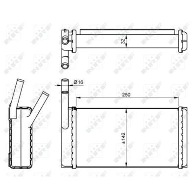 Afbeelding van Kachelradiateur, interieurverwarming NRF 54265