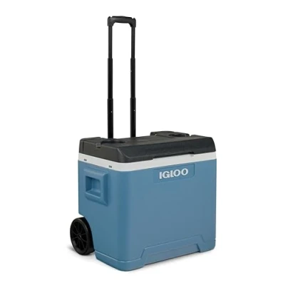 Afbeelding van Igloo IP42 Passieve koelbox 42 liter Blauw met wielen