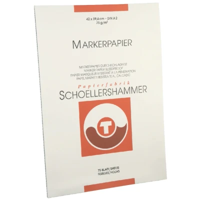 Afbeelding van Markerblok Schoellershammer A2 75gr wit